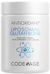 Liposomal Glutathione Supplement - Pure Reduced Setria® L Glutathione Nano Encapsulated Glutathione Powder Capsules, Natural Antioxidant Complex, Soy-Free Gluten-Free Dairy-Free Non-GMO - 60 Pills