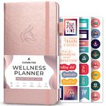 Clever Fox Wellness Journal – Pocket Size Weekly & Daily Health and Wellness Log, Food Journal & Meal Planner Diary for Calorie Counting, Notebook for Medical Condition Tracking – Rose Gold