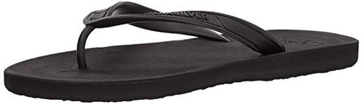 Quiksilver Men's Haleiwa Ii 3 Point Sandal Flip-Flop, Solid Black, 9