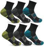 Fruit of the Loom Men's Breathable Performance Socks (6 Pack), Ankle-Black, 6-12