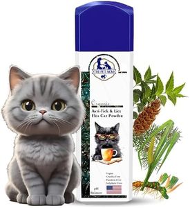 The Pet Mom Anti-Tick, Lice & Flea Cat Powder for Soft & Conditioned Coat No Rinse Anti-Itching | Cat Powder for Ticks and Fleas – All Cat/Kitten Breed -100Gm