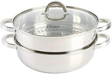 Oster Sangerfield Stainless Steel Cookware 11-Inch Everyday Pan w/Steamer and Lid