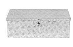 Aluminum Chequer Plate site Truck Trailers Tool Box Storage Chest Tool Van Truck Lorry Pick up 99 cm x 33 cm x 26 cm