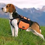 Ownpets Dog Backpack Saddlebag with Adjustable Strap, Waterproof and Lightweight Dog Saddle Bag Harness, Dog Pack Hound for Camping, Traveling and Hiking, M size