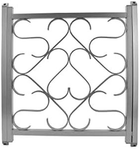 Camco Deluxe Aluminum RV Screen Door Grille | Adds a Sturdy Feel to the RV Door | Adjusts from 20-inches to 32-inches Wide | (43991)