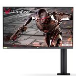 LG Ultragear - 27Gn880 Qhd Nano IPS 27 Inch (68.5 Cm) 2560 X 1440 Pixels, Ergonomic Stand Nvidia G-Sync Compatible 144 Hz, 1Ms, HDR 10, Hdmi, Gaming Monitor, Black