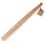 ENA Living Beechwood Shoe Horn, Eco-Labelled Shoehorn, Sustainable Shoe Horn, Long-Handled For Your Comfort, Use As A Back Scratcher, Smooth & Sturdy, Non-Slip Long Shoe Horn, Long-Lasting