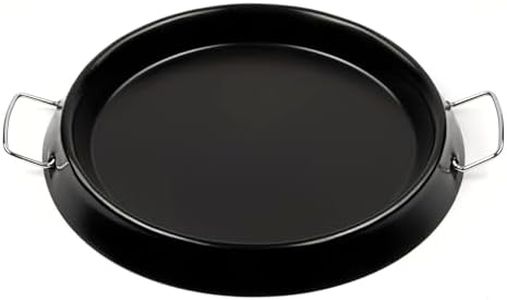 G3 Ferrari G10184 Sartén antiadherente para horno pizza G10177 horno de pizza Delizia Anniversary, Utilizable como Paellera, Accesorio opcional, Asas en metal, Negro