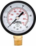 Winters 2 inch Dial Size, Multi Function Economy Utility Dry Pressure Gauge, Brass Internals, Black Steel Case, Dual Scale 0-100 psi/kPa, 3-2-3% Accuracy, 1/4 inch NPT Bottom Mount, Pressure Gauge