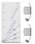 Seam Allowance Ruler and 2 Pack Magnetic Seam Guide, Straight Line Hems Sewing Ruler and Perforated Seam Gauge from 1/8 to 2 Inch for Quilts, Apparel and Caps