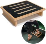 Evelots Mobility Half Step Stool for Adults & Seniors Nonslip Top to use Indoor or Outdoor Sturdy Wood Height Assist Portable Platform for Car, Door, Stair, Bedside, Bathroom