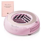 MelodySusie PocketSized Mini Nail Dust Collector with Lightweight Design,HProA 6000RPM Ultra-Small Nail Vacuum Fan with 3 Suction Modes and 30 Disposable Filter Papers for Beginner & Home Use,Pink