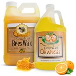 Touch Of Oranges Large Set | Furniture Polish | Wood Wax | Cleaner & Restorer For Hardwood Floor, Cabinets and Real Wood