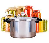 22 qt quart Precise digital pressure canner Aluminum Explosion-proof safety pressure cooker With (1) can rack Delivery from Canadian warehouse Suitable for natural gas, open flame