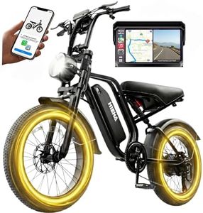 Hieha KICK Electric Bike for Adults with Carplay & Android Auto, 1500W Peak Motor 60/100 Miles Fat Tire Ebike with 7-Speed 48V 15Ah Removable Battery, Dual Suspension & Brake, UL2849 Certified