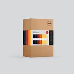 myPAPERCLIP Executive Series Notebook, Large (165 x 241 mm, 6.5 x 9.5 in.) Ruled, ESX192L-R Mixed (Pack of 5)