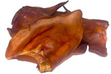 Pig Ears All Natural | Single Ingredient | 20/25/100 Count | Made in Canada | Slow-Roasted | Promote Healthy, Shiny Coats (20 Pack)