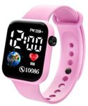 FRIEDRICH Children Kids Boys Girls Digital 4-12 Years Led Watch Boys Girls Best Gift Baby Boys Baby Girl Digital Watch for Kids (Pink)