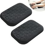 LargeLeaf Ergonomic Wrist & Elbow Rest Pad for Desk with Memory Foam & Non-Slip Base, Relieve Elbow Pain Armrest Wrist Support(6.3 * 4.3 inch, Black, 2pcs)