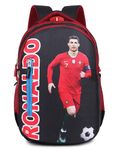 Ronaldo School Bag 18 Inch Cristiano Printed Travel Daytrip Office College Backpack for Girls & Boys Multi-Purpose Bag