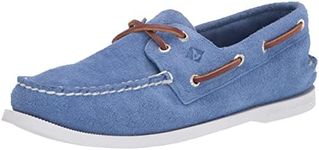 Sperry Men's A/O 2-Eye Suede Boat Shoe, Blue, 11 UK