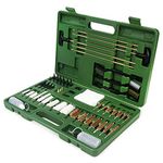 GUGULUZA Universal Gun Cleaning Kit for All Guns Rifle Pistol Shotgun Airsoft Cleaning with Travel Case Green