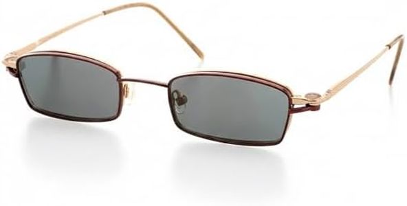 Hit Notion Magnetic Clip-On Polarized Sunglasses Lenses for Rectangle Frame Glasses - Clip Only-Red Lust - Fits 46-19-140