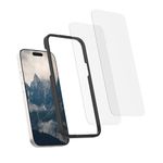 Rokform - Screen Protector Compatible with the iPhone 16 Plus, Active Touch, Shatter Proof, High Definition, Case Friendly, Tempered Glass iPhone Screen Protector 2 Pack (Clear)