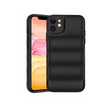 Plus Puffer Case Camera Protection Soft Back Cover for Apple iPhone 11 - Black