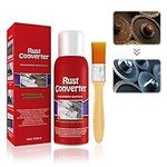 Ganbaro Car Rust Remover, Multipurpose Rust Remover, Car Chassis Rust Converter, Water-based Metal Rust Remover, Rust Inhibitor, Anti Rust Remover for Car Truck with Brush (100ML)