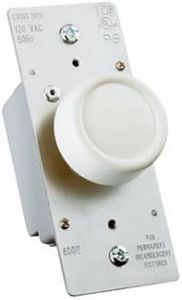 Legrand - Pass & Seymour R600PLTKV 600-watt Preset Dimmer Rfi Protected Lighted Single Pole Easy Install, White