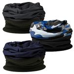 RockJock Multifunctional snood for men. Scarf, hat, neck warmer, hood, balaclava with fleece section