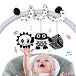 Baby Spiral Hanging Stroller and Car Seat Toys for Babies 0-6 Months Newborn Plush Activity Toys for Bed Bassinet Crib Baby Carrier Gifts (owl)