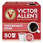 Victor Allen's Coffee Peppermint Bark K Cups, 80 Count (Compatible with 2.0 Keurig Brewers)