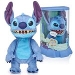 Disney Stitch Interactive Animatronic Pet| REALFX | Looks, Feels, Sounds Real! Over 100 Sounds and Reactions | Officially Licensed | Reacts to Touch & Movement