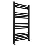 EF Universal Matte Black Towel Warmer 500x1000mm - Freestanding Heated Rail for Bathrooms, Wall Mounted Traditional Radiator