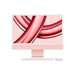 Apple 2023 iMac All-in-One Desktop Computer with M3 chip: 8-core CPU, 10-core GPU, 24-inch 4.5K Retina Display, 8GB Unified Memory, 512GB SSD Storage. Works with iPhone/iPad; Pink; English