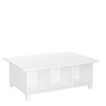 Kids 6 Cubby Storage Activity Table - White