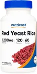 Nutricost Red Yeast Rice 1200mg, 120 Capsules - 60 Serv, Veggie Caps, Non-GMO, Gluten Free