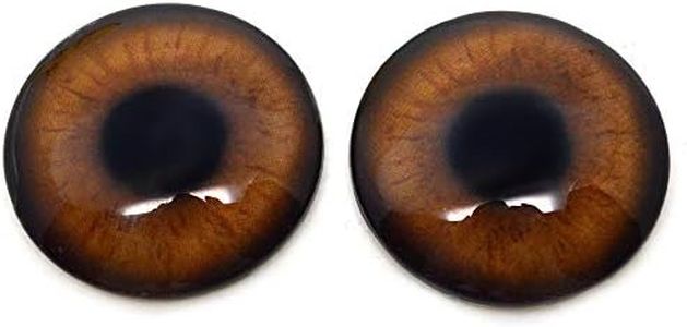 Brown Sasquatch Glass Eyes for Art Dolls, Sculptures, Props, Masks, Fursuits, Jewelry Making, Taxidermy, and More (12mm)