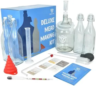 Blue Ox Brewing DELUXE Mead Making Kit with Storage Bottles, Hydrometer & Extra Yeast Nutrients - Honey Wine Making Kit - Mead Kit Complete - Mead Supplies for 1 Gallon of Mead – Mead Brewing Kit