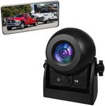 Wireless Backup Dash Cam, MHCABSR WiFi Reversing Camera Work with Phone IP68 Waterproof IR Night Vision Wide Angle Magnetic Rear View Parking Camera for Trailers Trucks RVs…