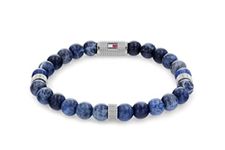 Tommy Hilfiger Jewelry Men's Sodalite Stone Beads Stone Bracelet - 2790436