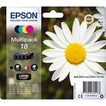 Epson 18 Daisy Genuine Multipack, 4-colours Ink Cartridges, Claria Home Ink