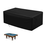 POMER 7/8/9 FT Pool Table Covers - 260x135x82cm Waterproof & Dust-proof Oxford Fabric Furniture Cover for Snooker Billiard Table