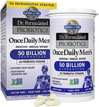 Garden of Life Dr. Formulated Probiotics for Men, Once Daily Men’s Probiotics, 50 Billion CFU Guaranteed, 15 Strains, Shelf Stable, Gluten Dairy & Soy Free One a Day, Prebiotic Fiber, 30 Capsuls