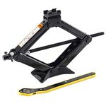 TENFUN Scissor Jack 1.5 Ton(3,307 lbs) Car Jack with The Saving Strength Ratcheting Handle