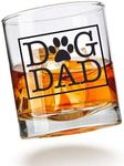 Dog Dad Whiskey Glass for Men With 