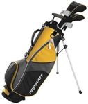 Wilson Golf Pro Staff JGI MD, Junior Club Set for Children/Young People from 8-11 Years, Body Size 127-142 cm, Right-Handed, Graphite, Including Carrybag, Yellow, WGGC91830