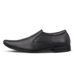 WALKAROO Formal Shoes for Men | Perfect for Formal Wear, Business Casual, College, and Parties | Slip on - Black (17101)